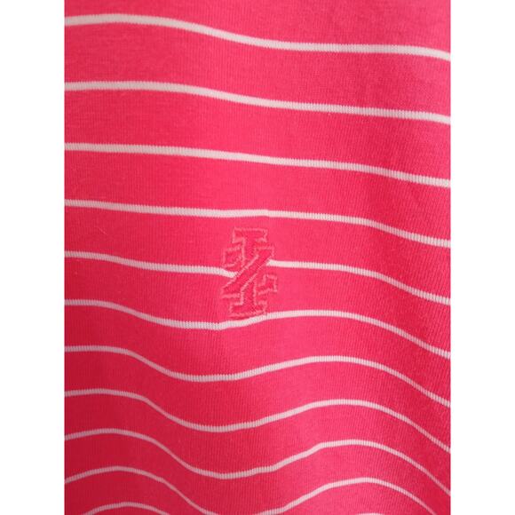 IZOD Men's Polo Golf Short Sleeve Shirt Size X-Large Color Red/White Strips - Picture 4 of 6
